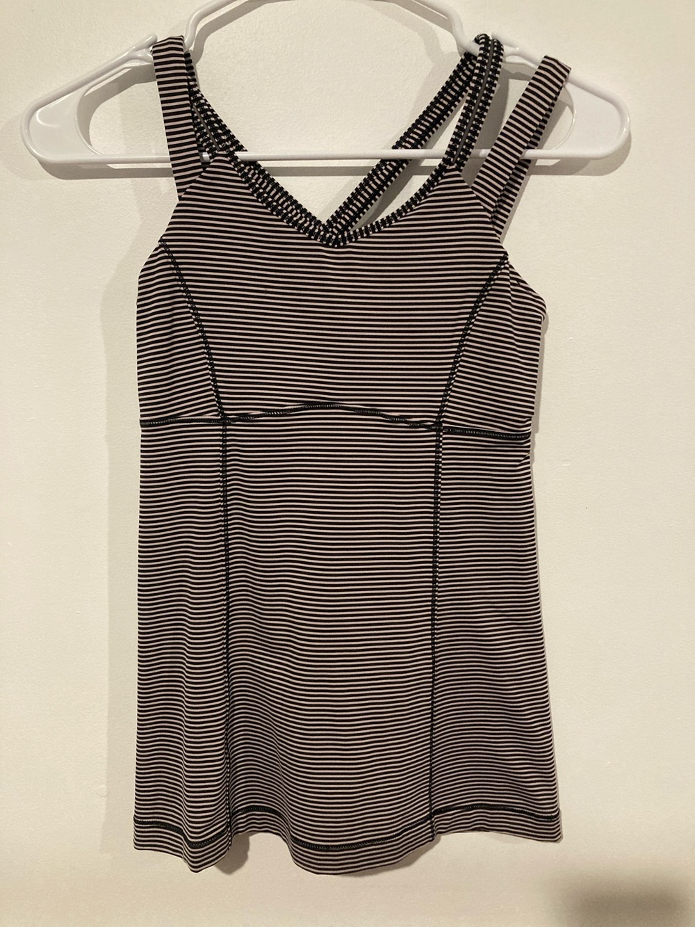 Lululemon Striped Tank Dress in Black and pink size 4